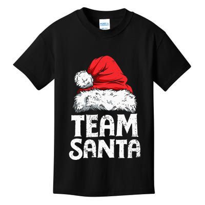 Team Santa Christmas Squad Family Matching Pajamas Kids T-Shirt