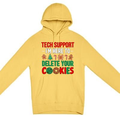 Tech Support Christmas Cookies Funny Christmas Premium Pullover Hoodie