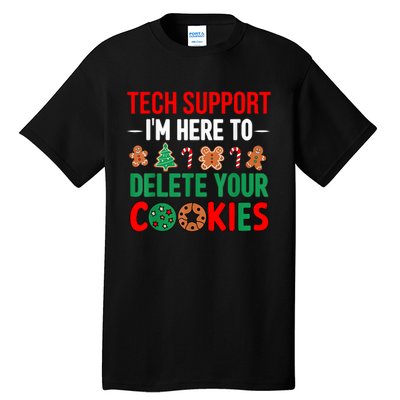 Tech Support Christmas Cookies Funny Christmas Tall T-Shirt