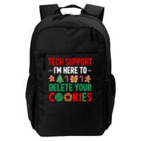 Tech Support Christmas Cookies Funny Christmas Daily Commute Backpack