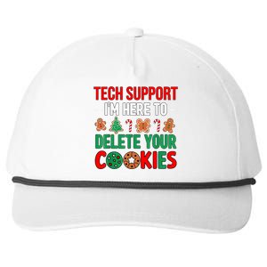 Tech Support Christmas Cookies Funny Christmas Snapback Five-Panel Rope Hat