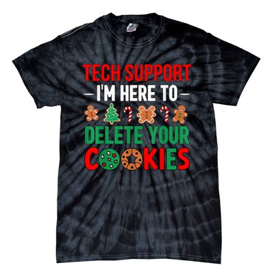 Tech Support Christmas Cookies Funny Christmas Tie-Dye T-Shirt