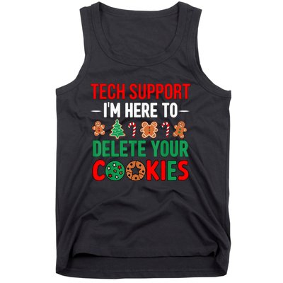 Tech Support Christmas Cookies Funny Christmas Tank Top