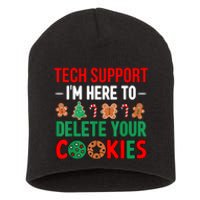 Tech Support Christmas Cookies Funny Christmas Short Acrylic Beanie