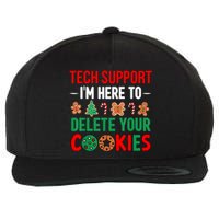 Tech Support Christmas Cookies Funny Christmas Wool Snapback Cap