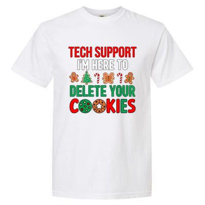 Tech Support Christmas Cookies Funny Christmas Garment-Dyed Heavyweight T-Shirt