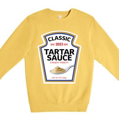 Tartar Sauce Condiment Diy Halloween Costume Matching Group Premium Crewneck Sweatshirt