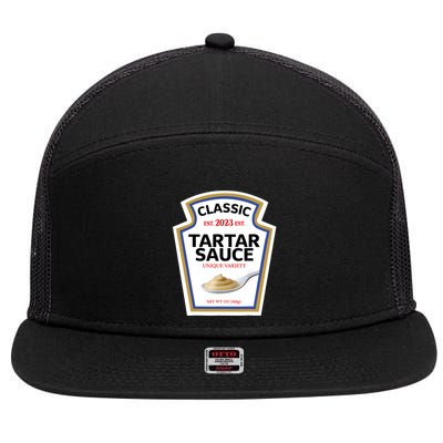 Tartar Sauce Condiment Diy Halloween Costume Matching Group 7 Panel Mesh Trucker Snapback Hat