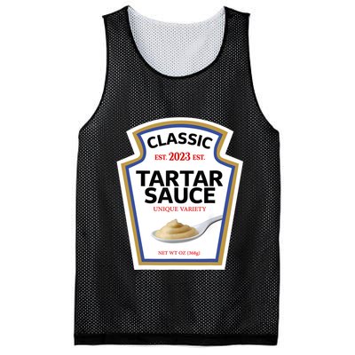 Tartar Sauce Condiment Diy Halloween Costume Matching Group Mesh Reversible Basketball Jersey Tank