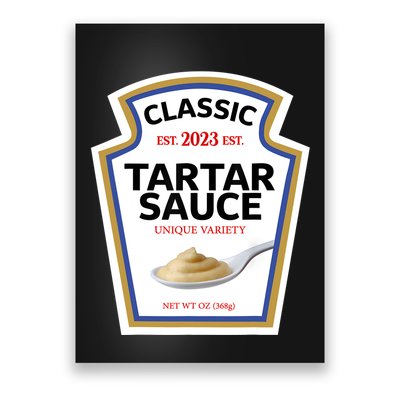 Tartar Sauce Condiment Diy Halloween Costume Matching Group Poster