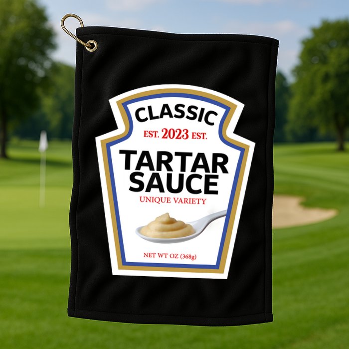 Tartar Sauce Condiment Diy Halloween Costume Matching Group Golf Towel