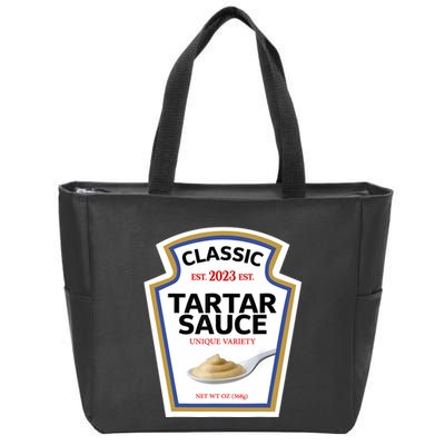 Tartar Sauce Condiment Diy Halloween Costume Matching Group Zip Tote Bag