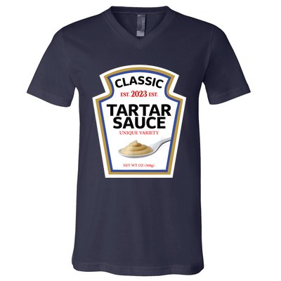 Tartar Sauce Condiment Diy Halloween Costume Matching Group V-Neck T-Shirt