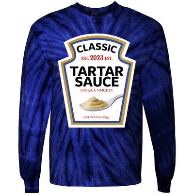 Tartar Sauce Condiment Diy Halloween Costume Matching Group Tie-Dye Long Sleeve Shirt