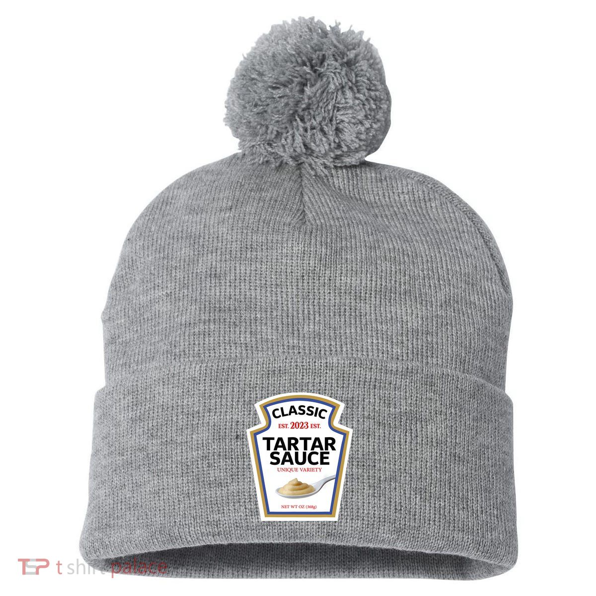 Tartar Sauce Condiment Diy Halloween Costume Matching Group Pom Pom 12in Knit Beanie