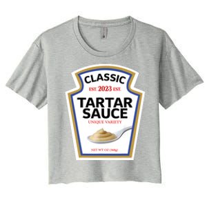 Tartar Sauce Condiment Diy Halloween Costume Matching Group Women's Crop Top Tee