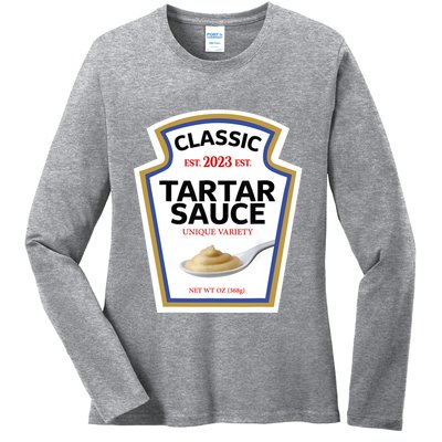 Tartar Sauce Condiment Diy Halloween Costume Matching Group Ladies Long Sleeve Shirt
