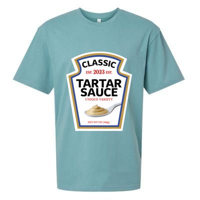 Tartar Sauce Condiment Diy Halloween Costume Matching Group Sueded Cloud Jersey T-Shirt