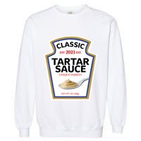 Tartar Sauce Condiment Diy Halloween Costume Matching Group Garment-Dyed Sweatshirt