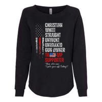 Trump Supporter Christian White Straight Unwoke Womens California Wash Sweatshirt