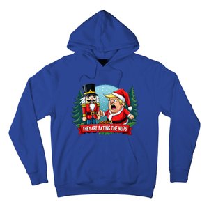 Trump Santa Claus With Nutcracker They Are Eating The Nuts Hoodie