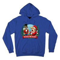 Trump Santa Claus With Nutcracker They Are Eating The Nuts Hoodie