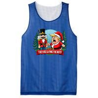 Trump Santa Claus With Nutcracker They Are Eating The Nuts Mesh Reversible Basketball Jersey Tank