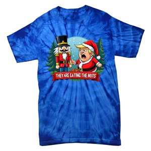 Trump Santa Claus With Nutcracker They Are Eating The Nuts Tie-Dye T-Shirt