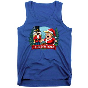 Trump Santa Claus With Nutcracker They Are Eating The Nuts Tank Top