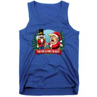 Trump Santa Claus With Nutcracker They Are Eating The Nuts Tank Top