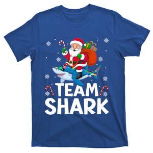 Team Shark Christmas Funnylights Santa Hat Snowflakes Xmas Gift T-Shirt