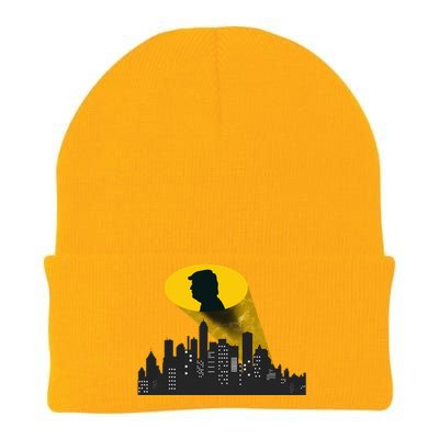 Trump Signal Calling A Super Hero Knit Cap Winter Beanie