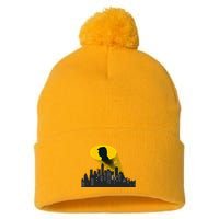 Trump Signal Calling A Super Hero Pom Pom 12in Knit Beanie