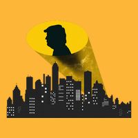 Trump Signal Calling A Super Hero Pom Pom 12in Knit Beanie