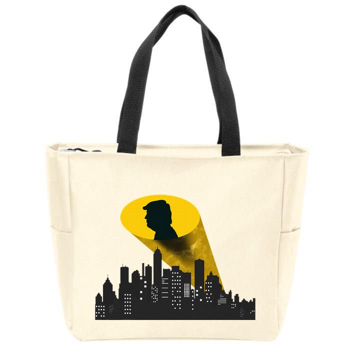 Trump Signal Calling A Super Hero Zip Tote Bag