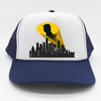 Trump Signal Calling A Super Hero Trucker Hat