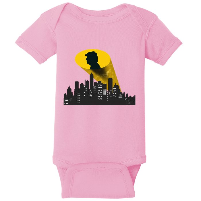 Trump Signal Calling A Super Hero Baby Bodysuit