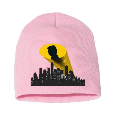 Trump Signal Calling A Super Hero Short Acrylic Beanie