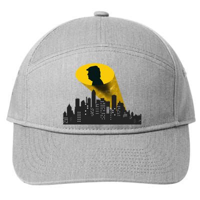 Trump Signal Calling A Super Hero 7-Panel Snapback Hat