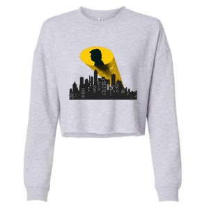 Trump Signal Calling A Super Hero Cropped Pullover Crew