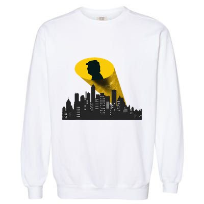 Trump Signal Calling A Super Hero Garment-Dyed Sweatshirt