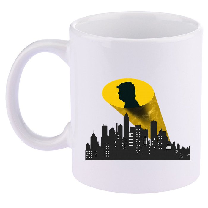 Trump Signal Calling A Super Hero 11oz C Handle Ceramic Mug
