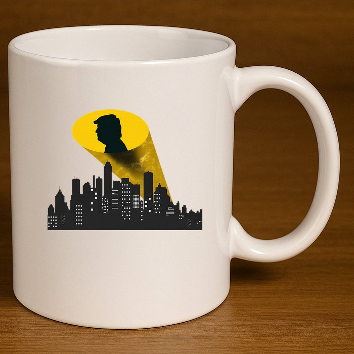 Trump Signal Calling A Super Hero 11oz C Handle Ceramic Mug