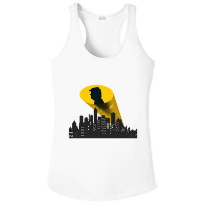 Trump Signal Calling A Super Hero Ladies PosiCharge Competitor Racerback Tank