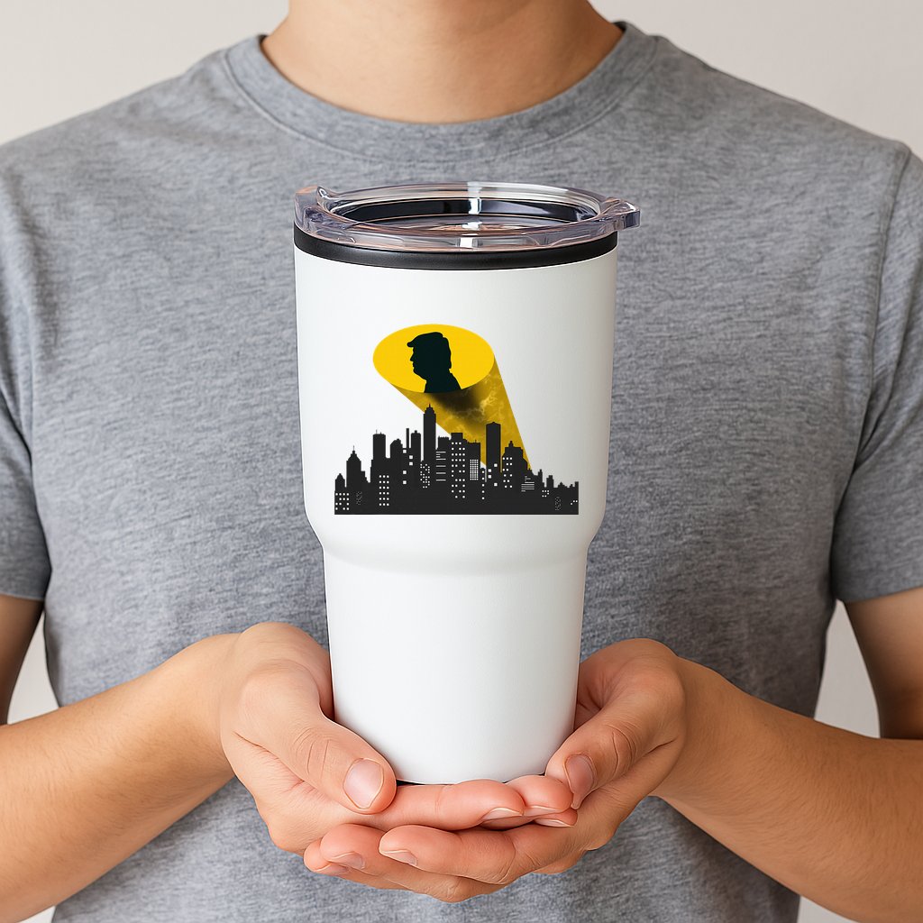 Trump Signal Calling A Super Hero Tumbler