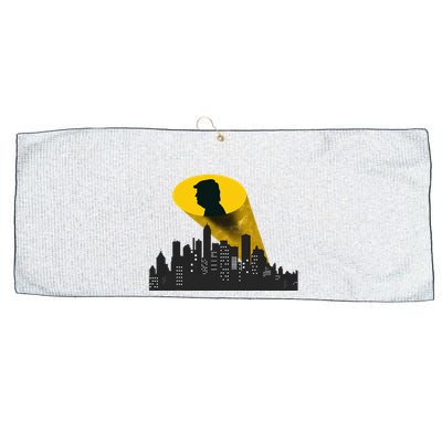 Trump Signal Calling A Super Hero Large Microfiber Waffle Golf Towel