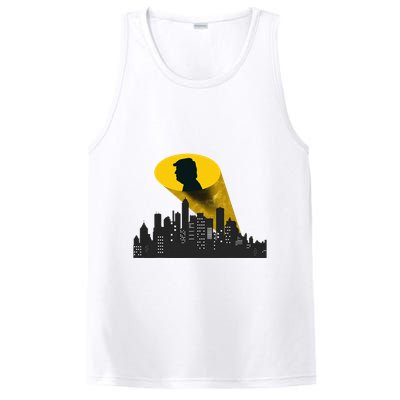 Trump Signal Calling A Super Hero PosiCharge Competitor Tank