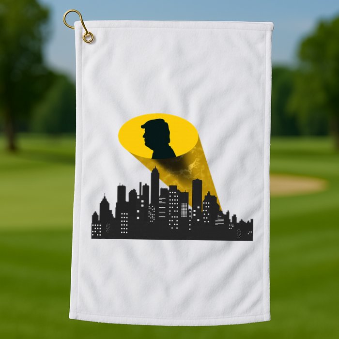 Trump Signal Calling A Super Hero Golf Towel
