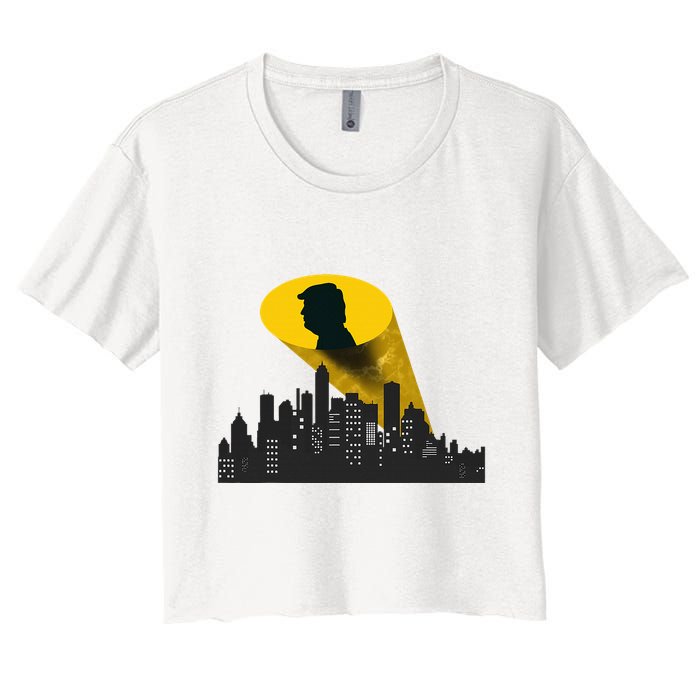 Trump Signal Calling A Super Hero Crop Top