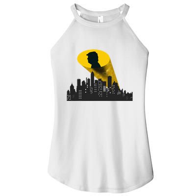 Trump Signal Calling A Super Hero Women's Perfect Tri Rocker Tank